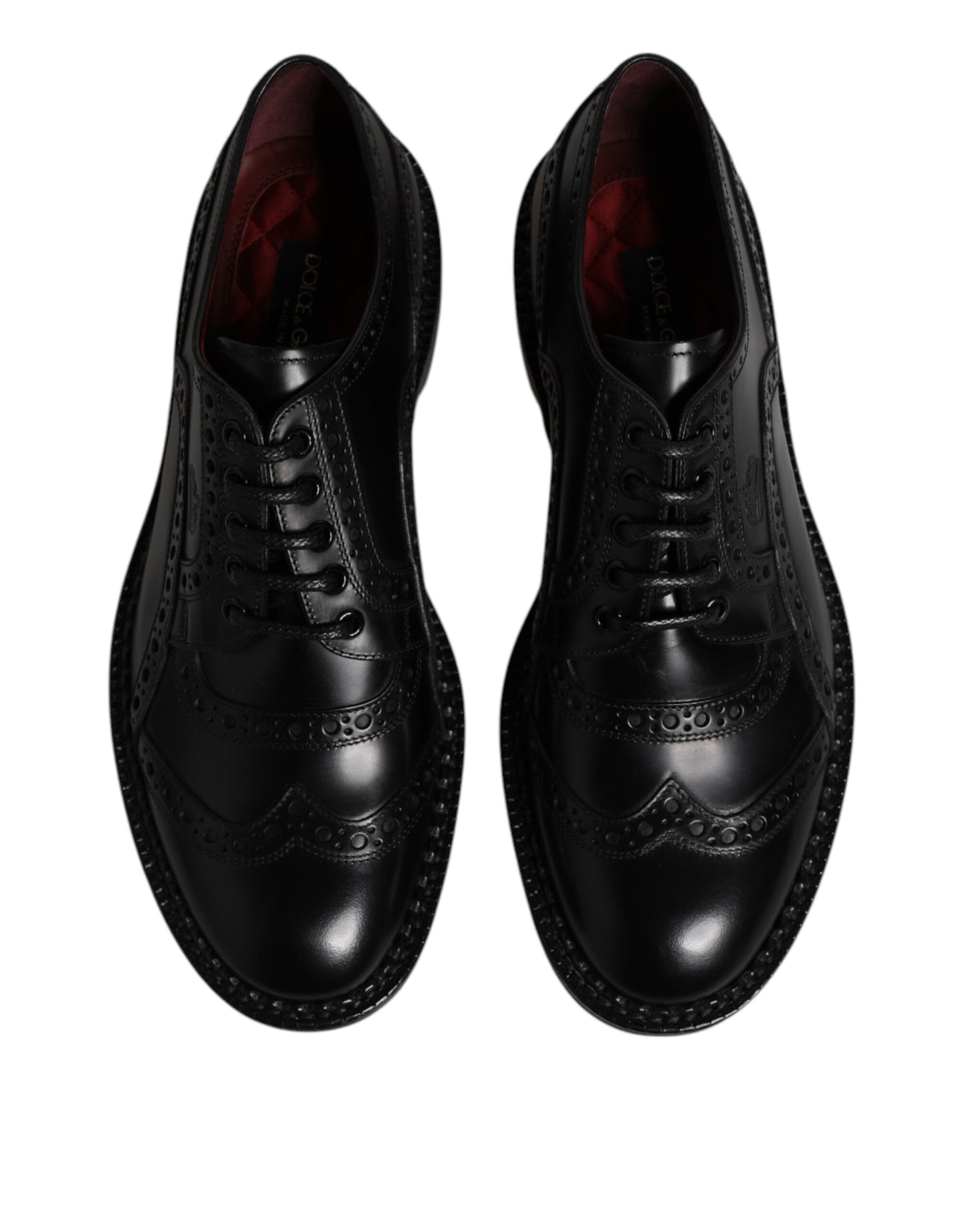 Black Calf Leather Derby Formal Dress Shoes