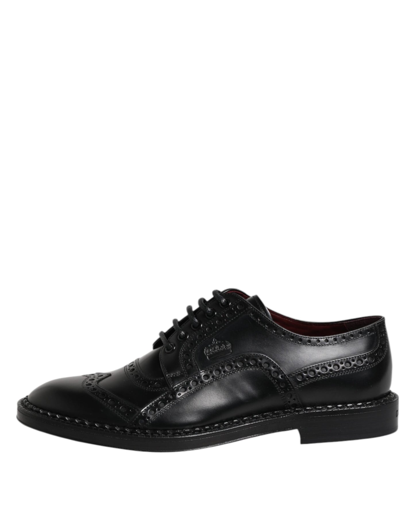 Black Calf Leather Derby Formal Dress Shoes