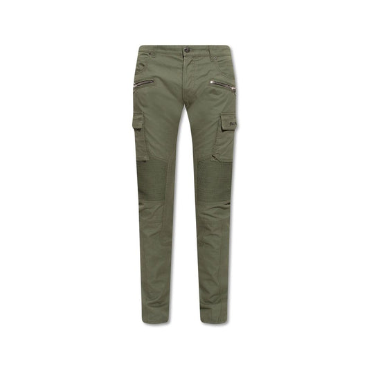 Green Cotton Cargo Pants