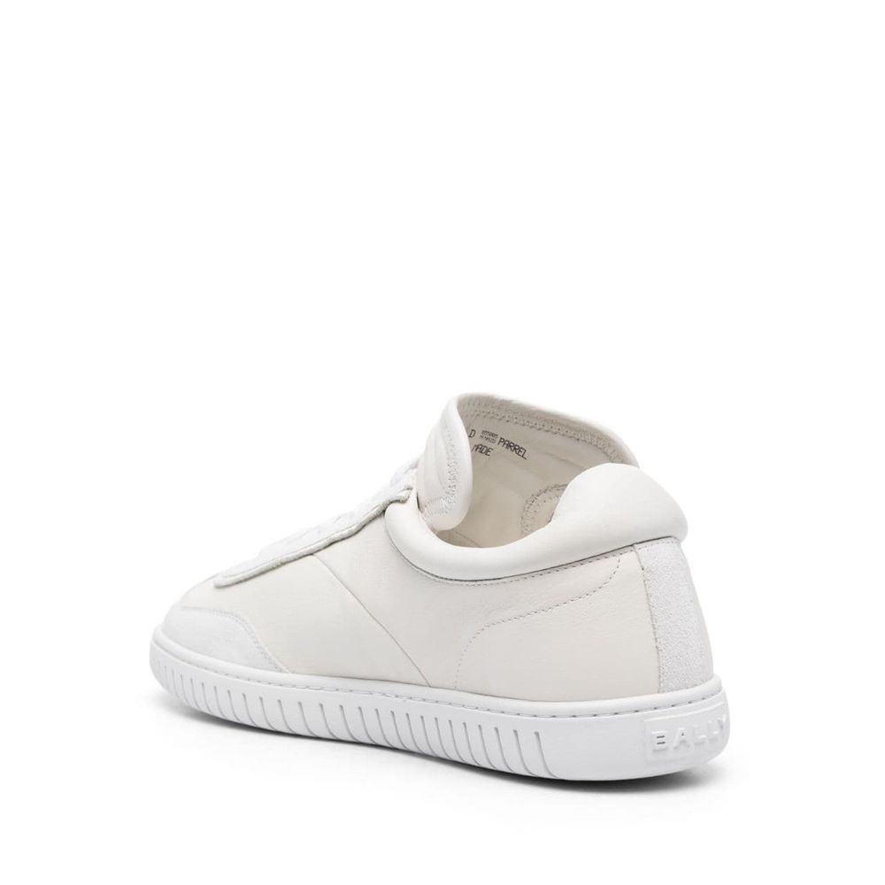 White Calfskin Low Top Sneakers