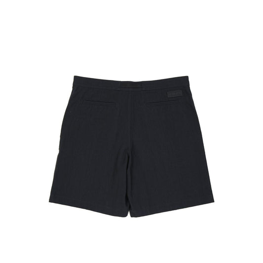Black Cotton Bermuda Shorts