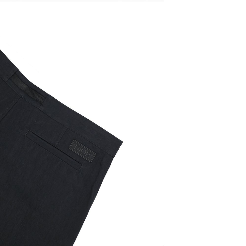 Black Cotton Bermuda Shorts