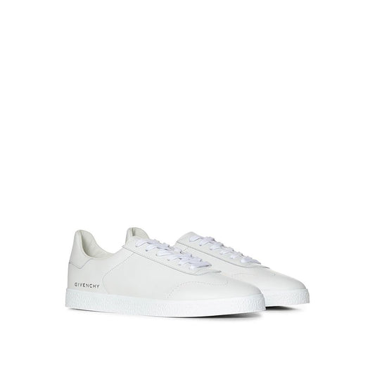 White Calfskin Low Top Sneakers