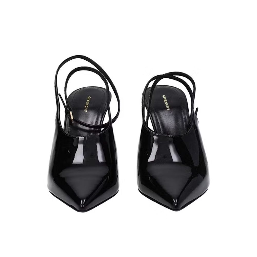 Black Calfskin High Heel Pumps