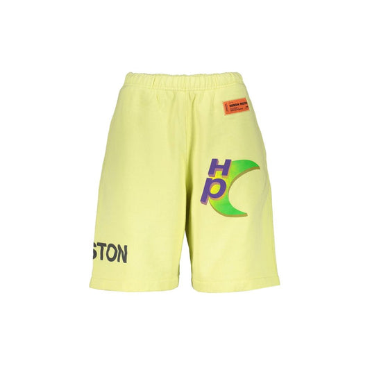 Yellow Cotton Bermuda Shorts