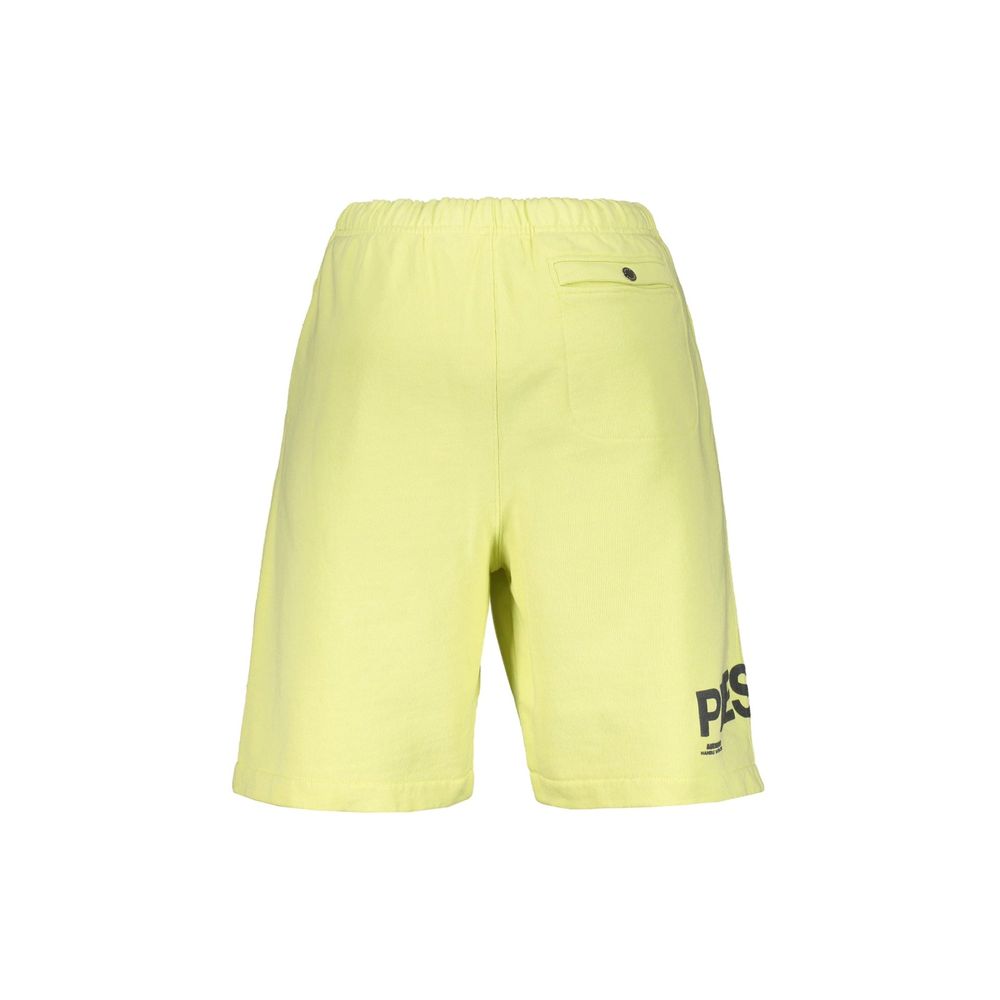 Yellow Cotton Bermuda Shorts