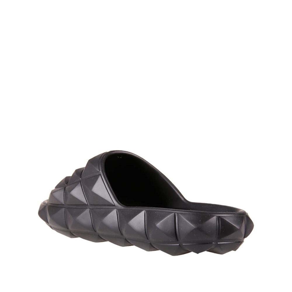 Black Rubber Slippers
