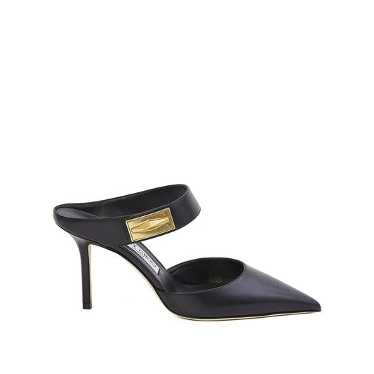 Black Calfskin High Heel Pumps