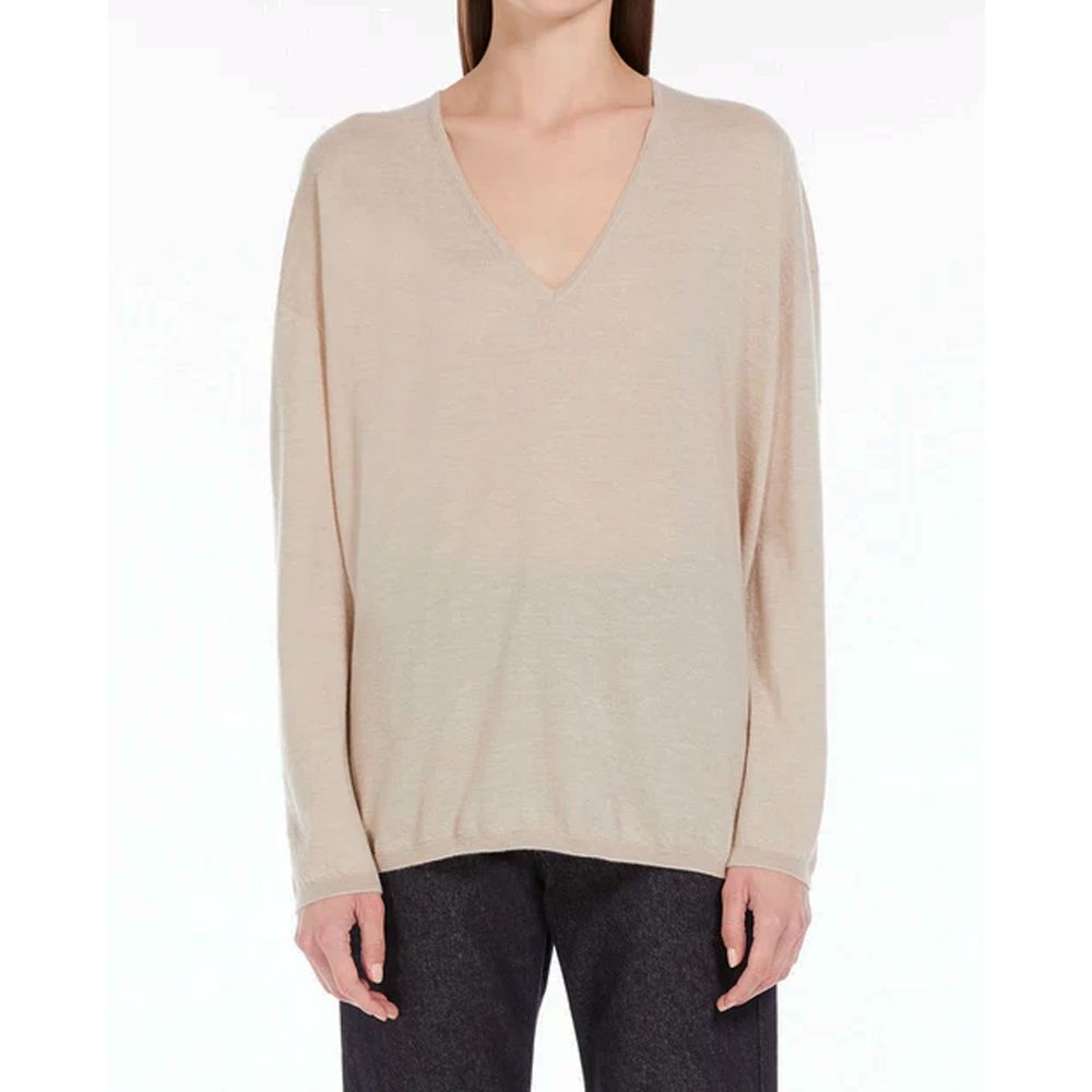Beige Cashmere Cashmere Sweater