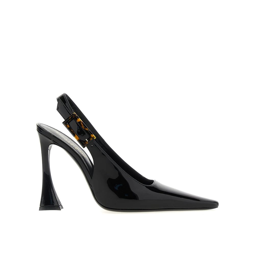 Black Calfskin High Heel Pumps