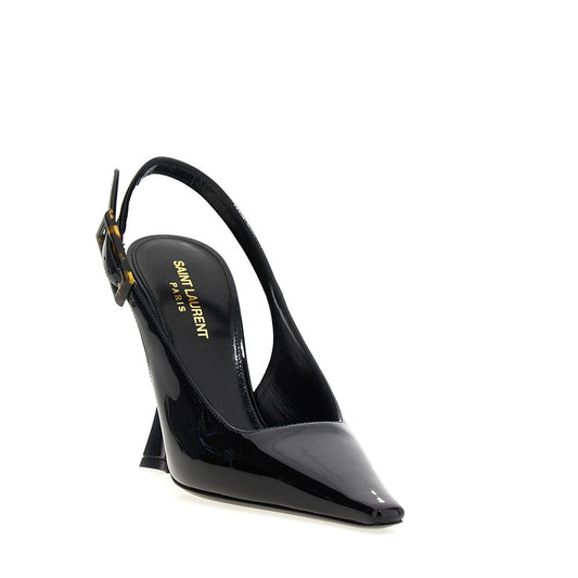 Black Calfskin High Heel Pumps