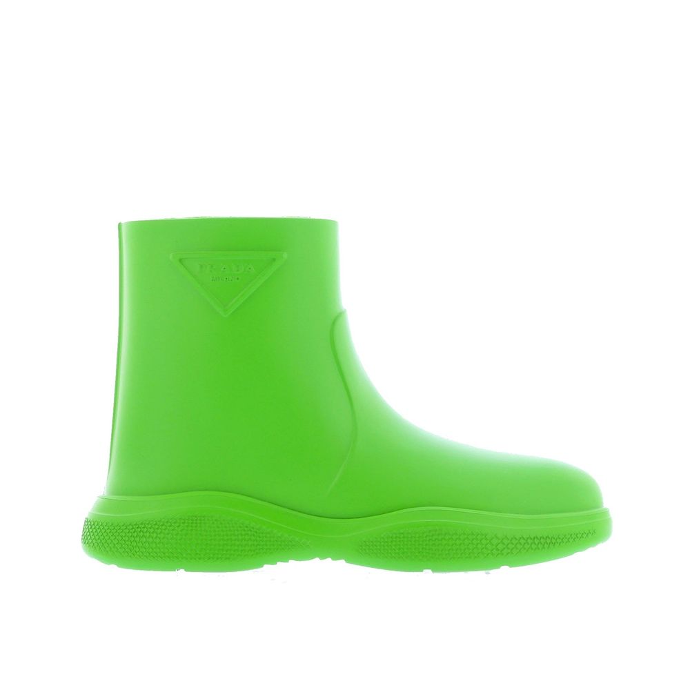 Green Rubber Rain Boots