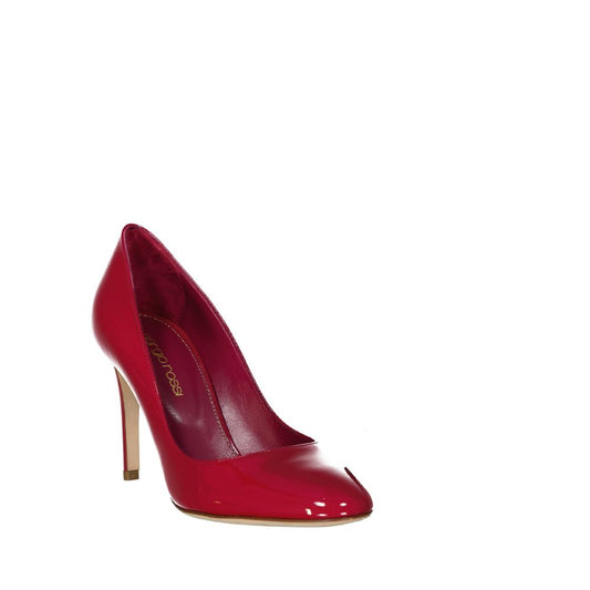 Red Calfskin High Heel Pumps