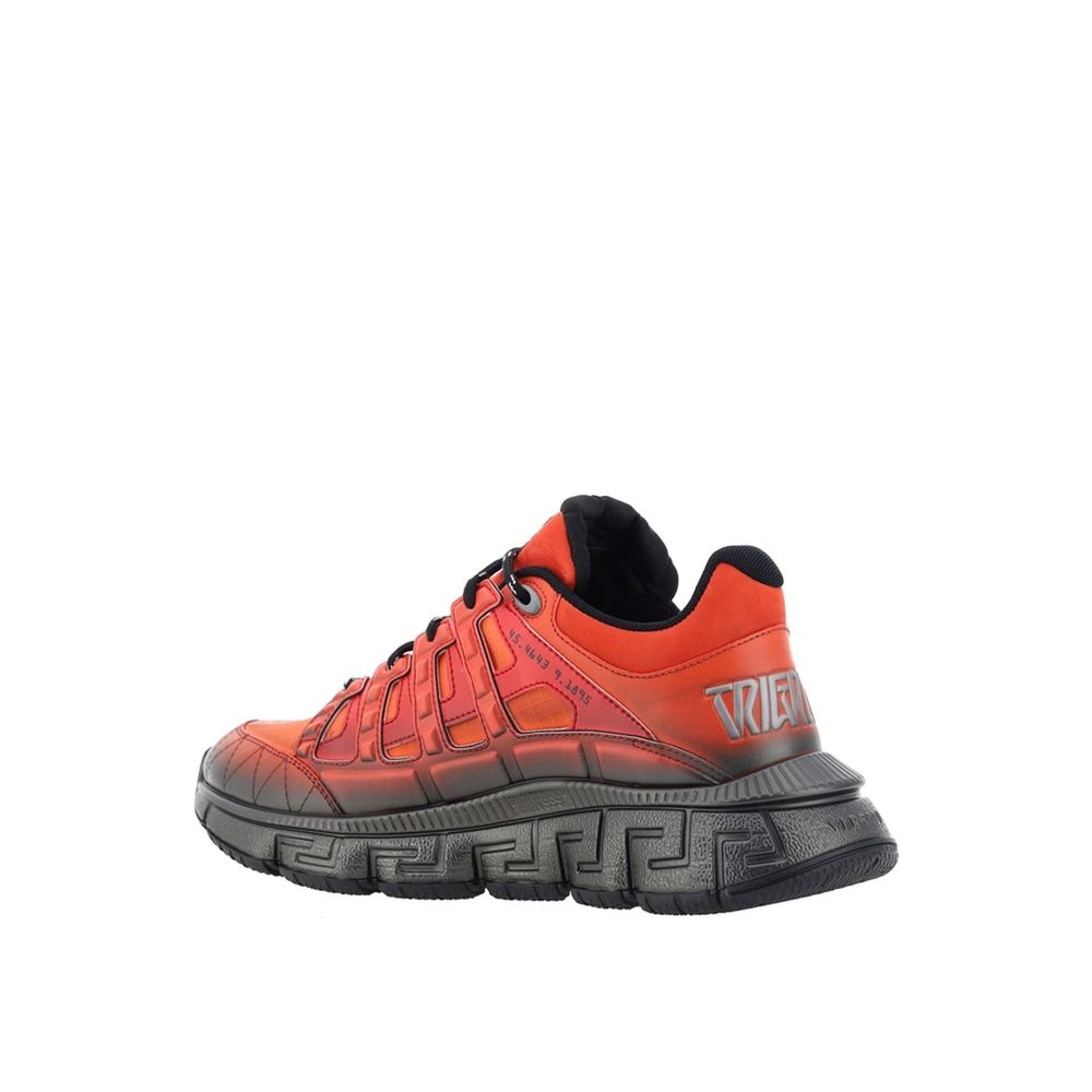 Orange Fabric Athletic Sneakers