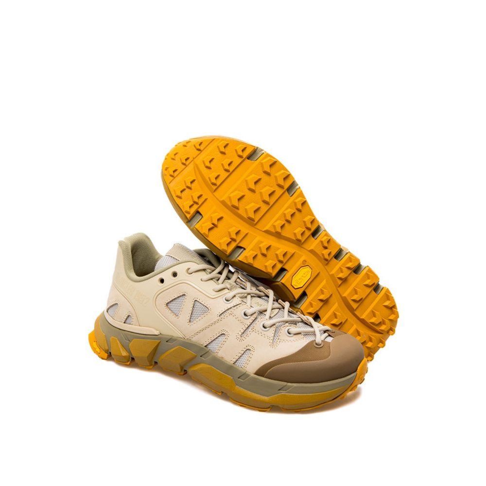 Beige Polyamide Athletic Sneakers