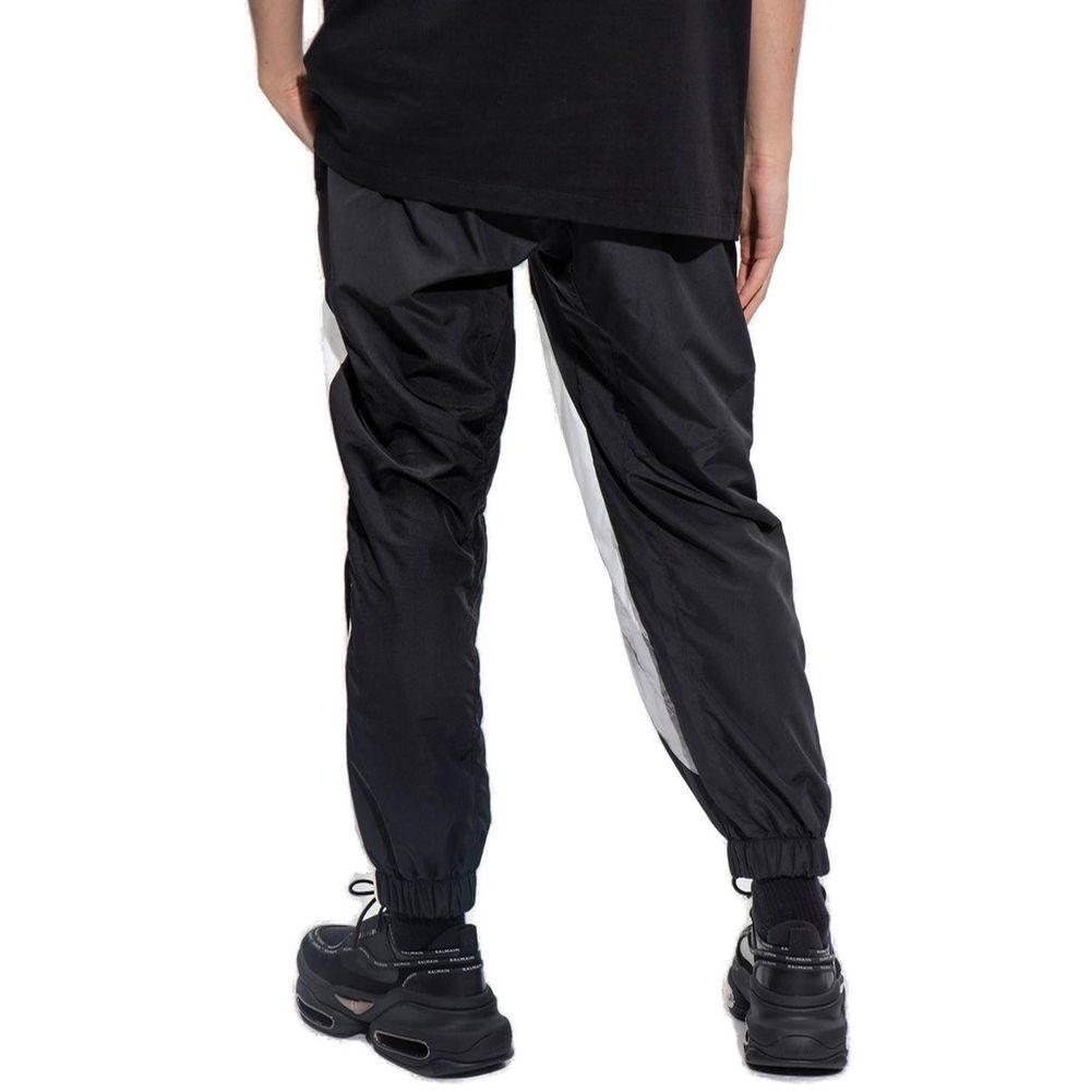 Black Polyester Joggers (Workout Pants)
