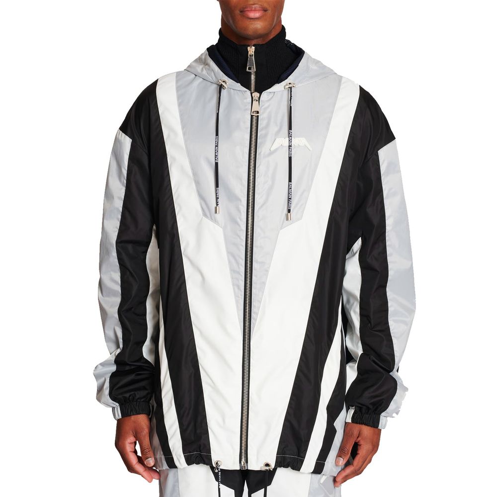 Black Polyester Shell Jacket