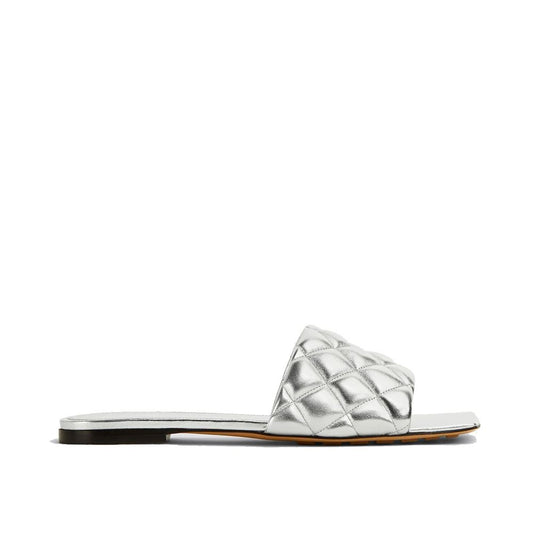 Silver Calfskin Slippers