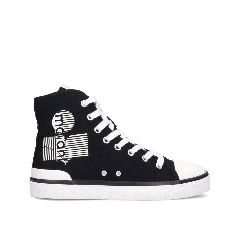 Black Canvas High Top Sneakers