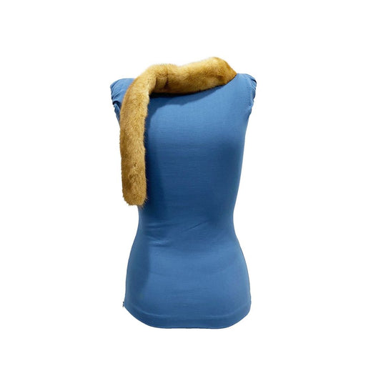 Mink Collar Sleeveless Top