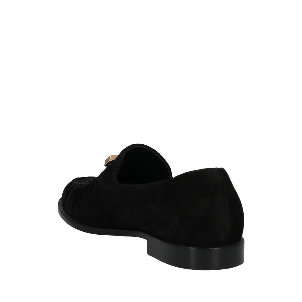 Black Calfskin Slip-On Loafers