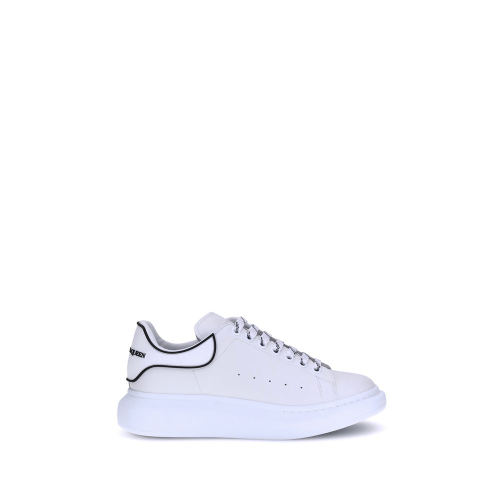 White Calf Leather Bos Taurus Platform Sneakers