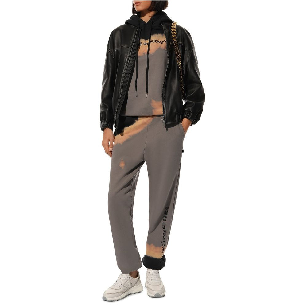 Gray Cotton Women Track Pant