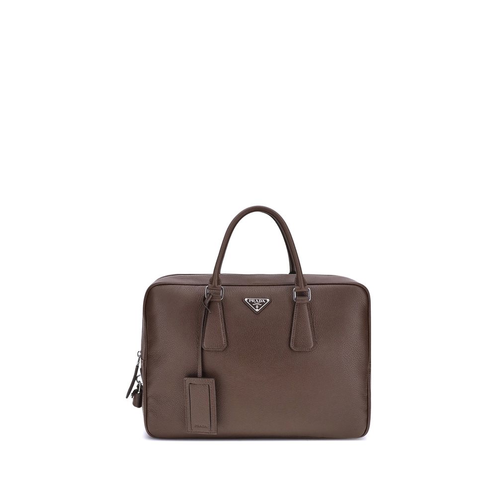 Brown Calf Leather Bos Taurus Briefcase