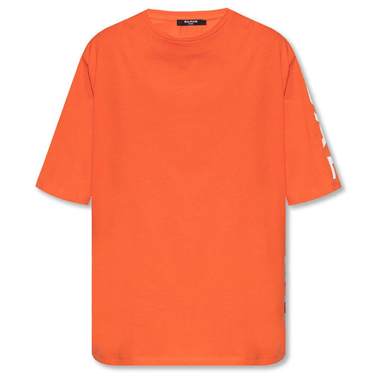 Orange Cotton Men's T-Shirt