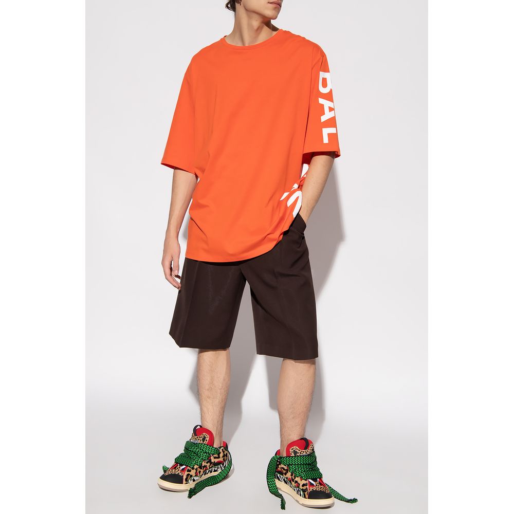 Orange Cotton Men's T-Shirt