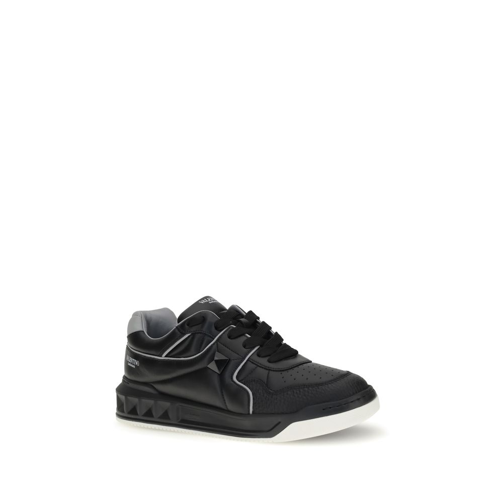 Black Calf Leather Bos Taurus Low Top Sneakers