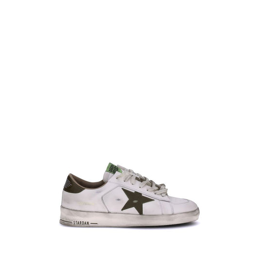 White Calf Leather Bos Taurus Low Top Sneakers