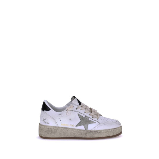 White Calf Leather Bos Taurus Low Top Sneakers