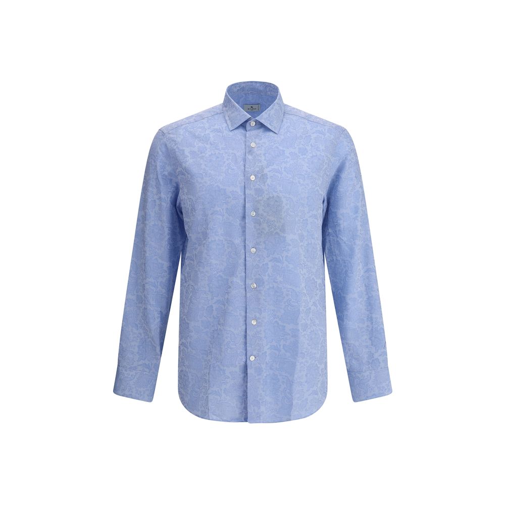 Light Blue Cotton Pattern Shirt