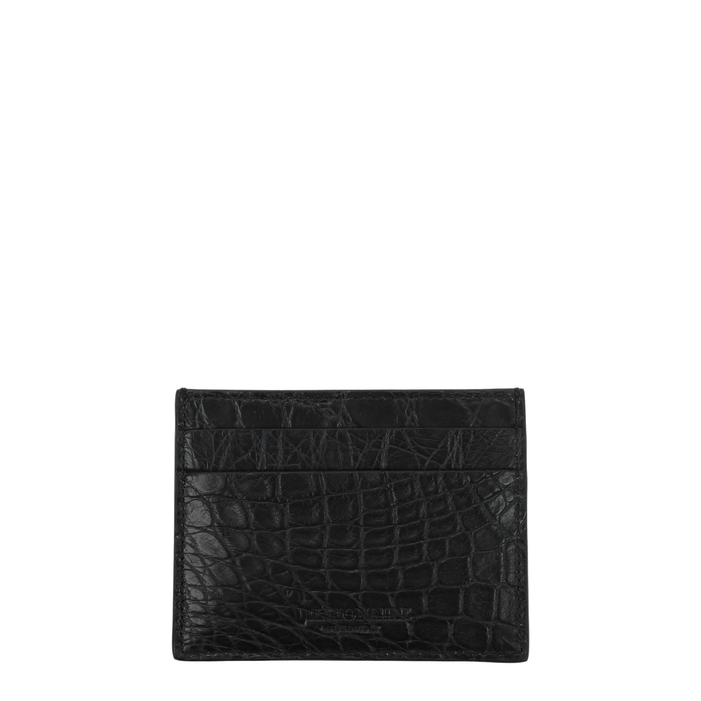 Black Crocodile Cardholder