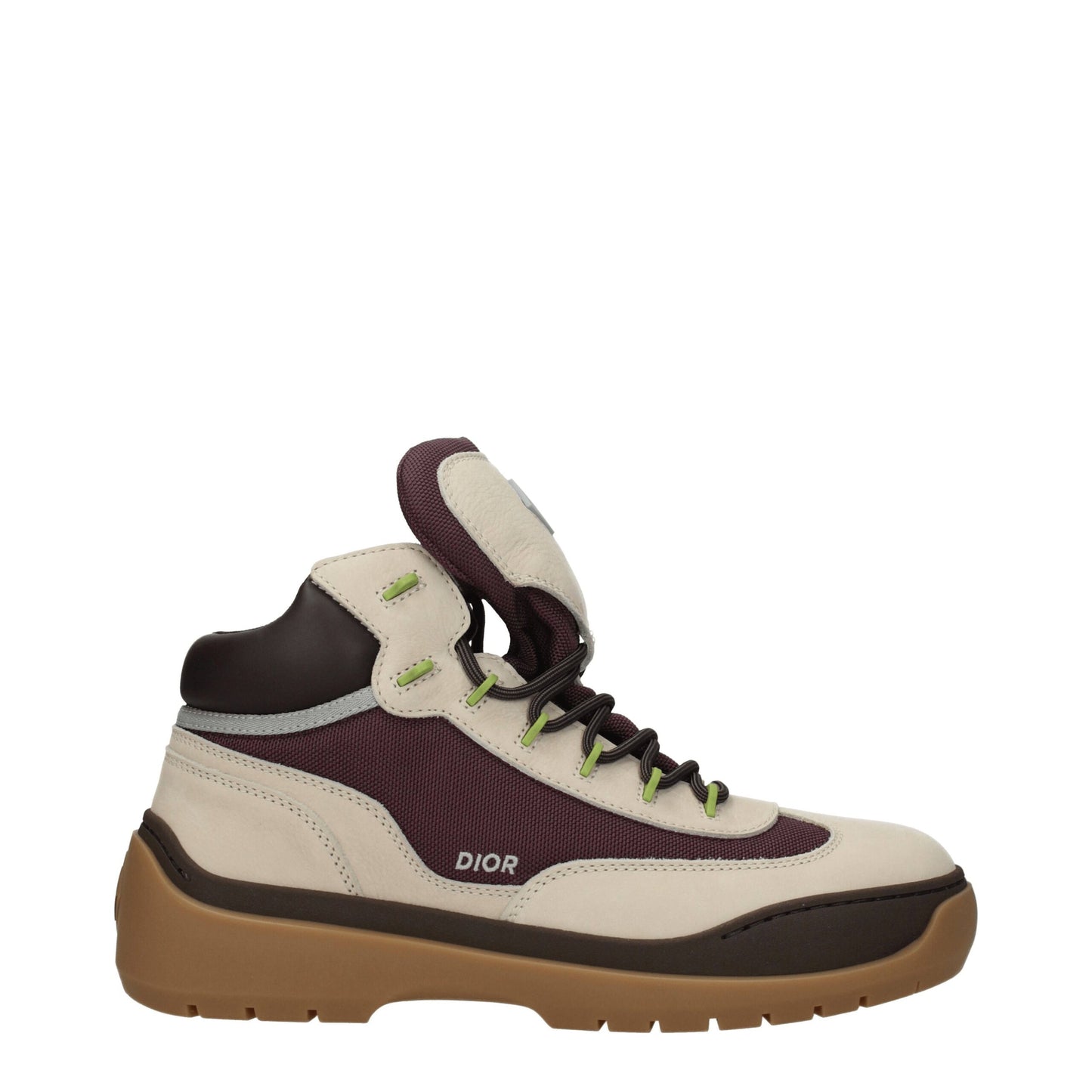 Beige Leather Ankle Boots