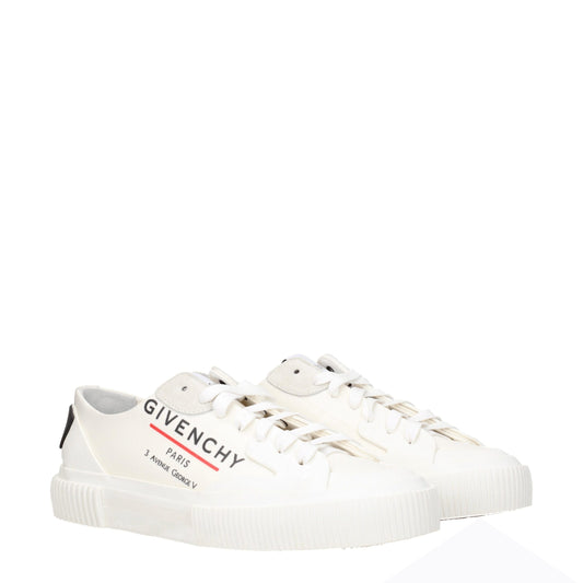 Beige Fabric Low Top Sneakers