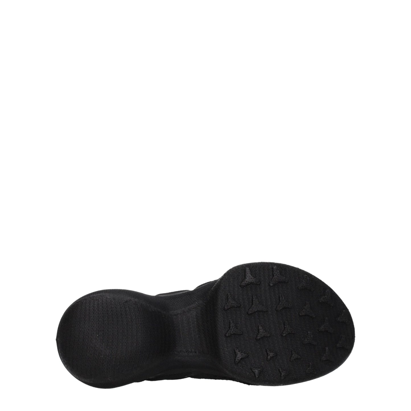 Black Fabric Slip-On Loafers