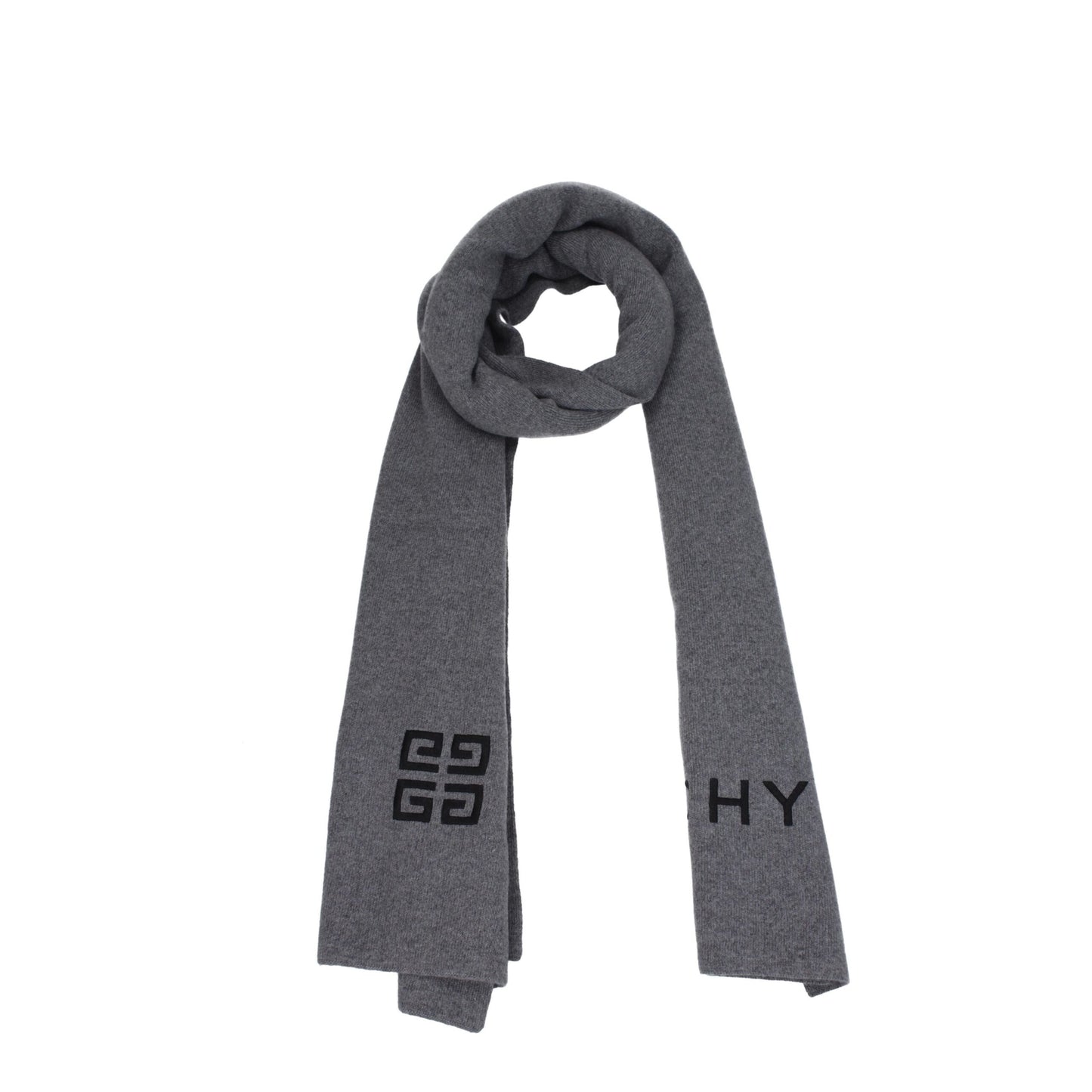 Gray Wool Scarf