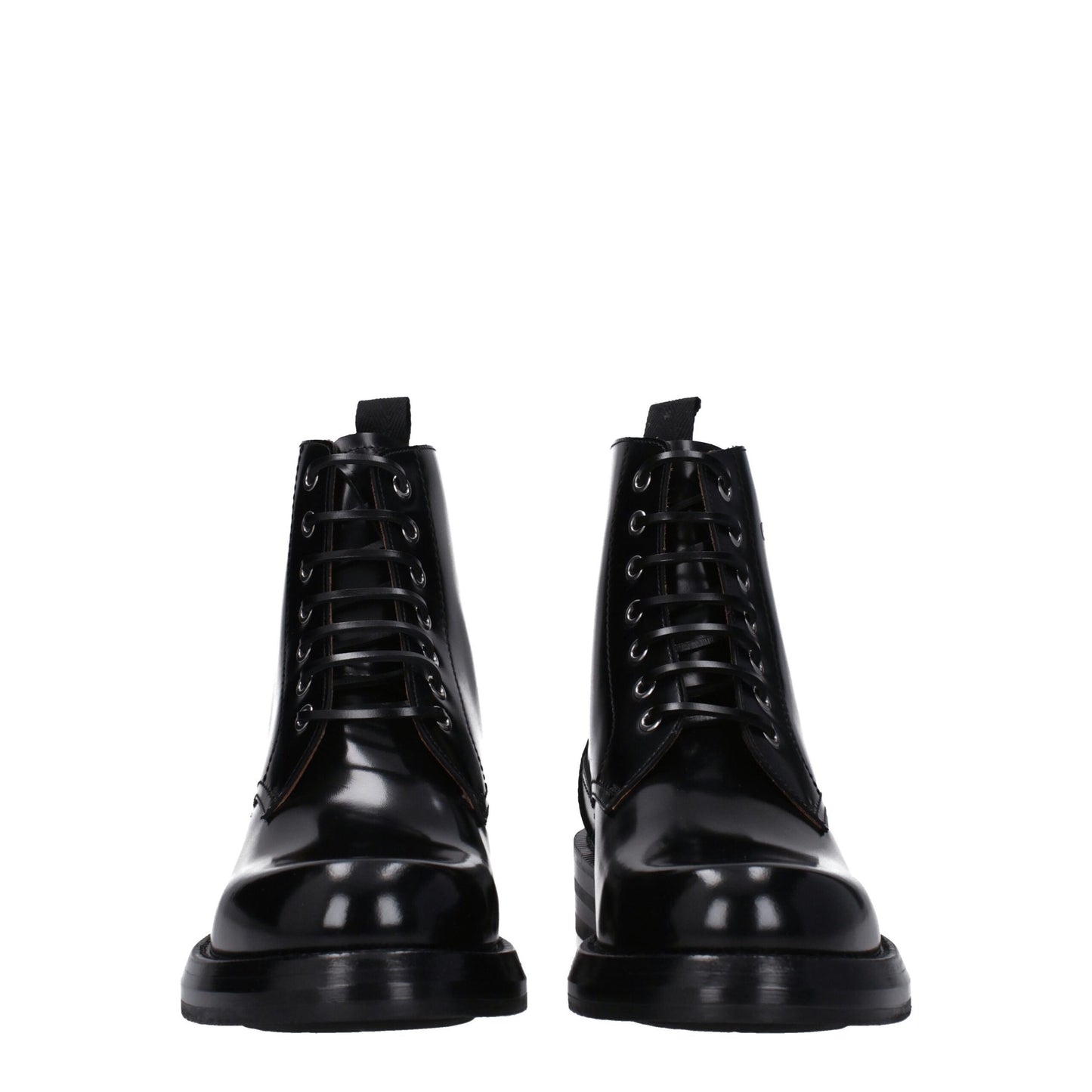 Black Leather Ankle Boots