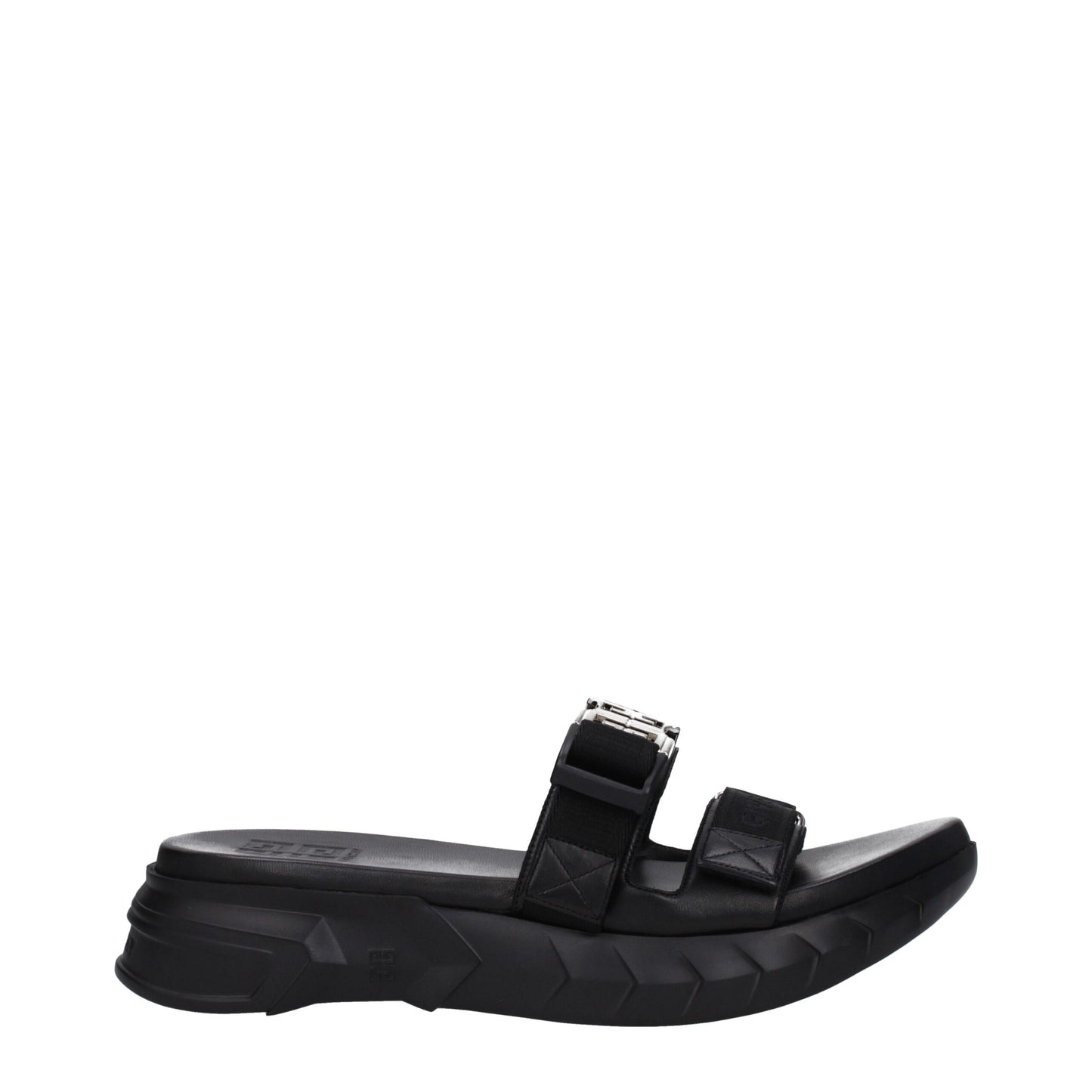 Black Fabric Slippers