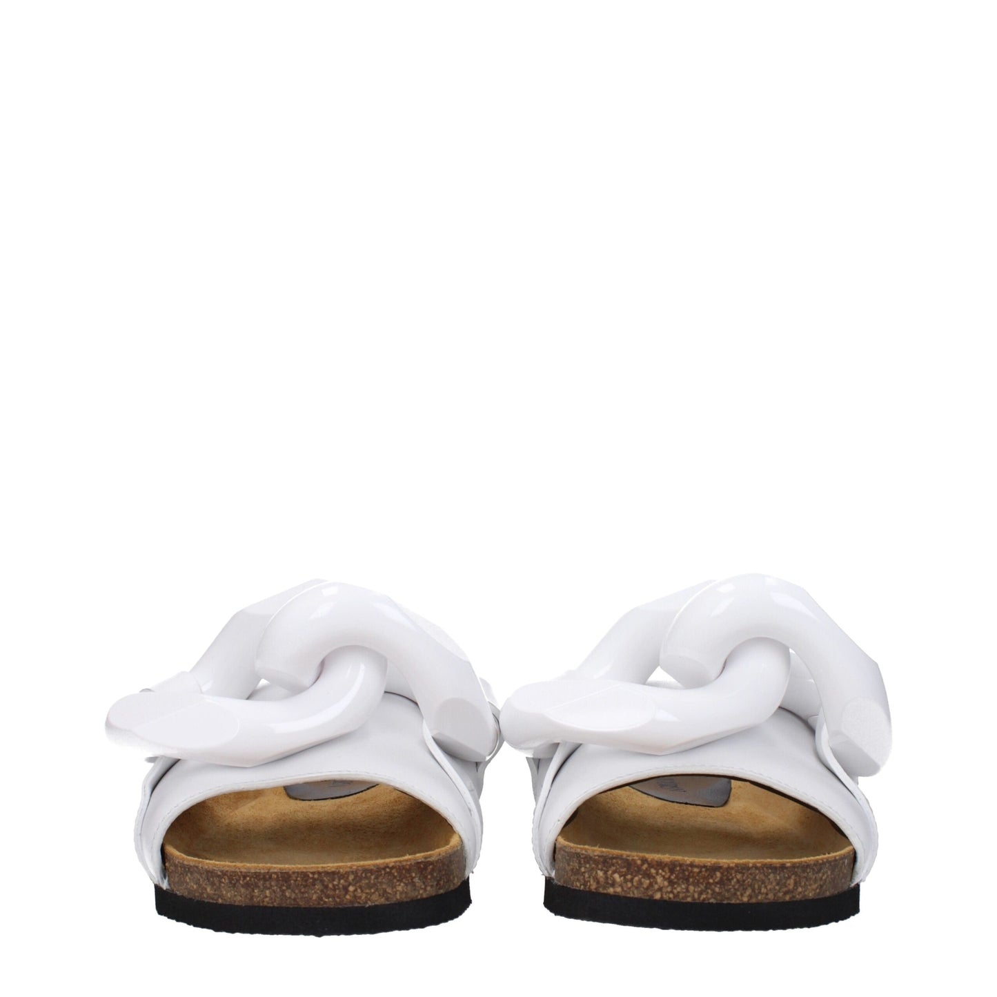 White Leather Slippers