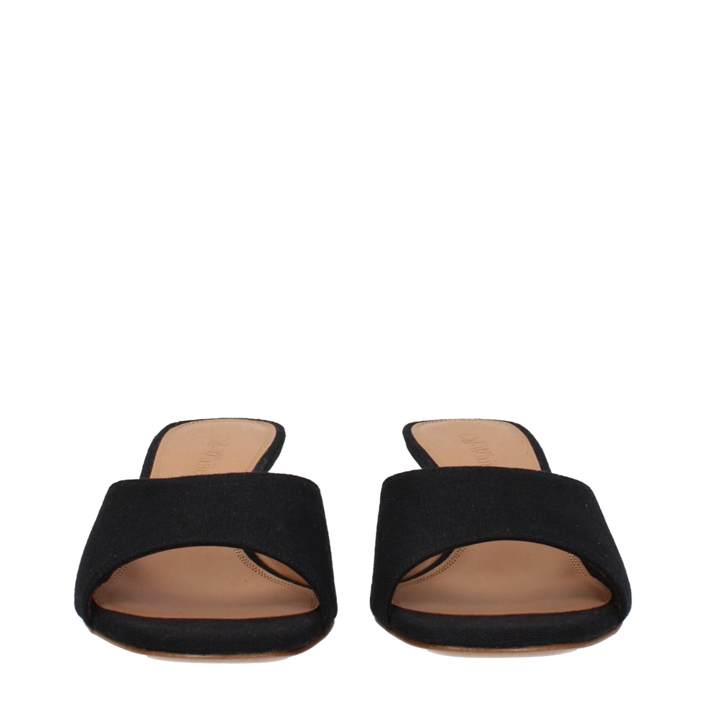 Black Linen Sandals