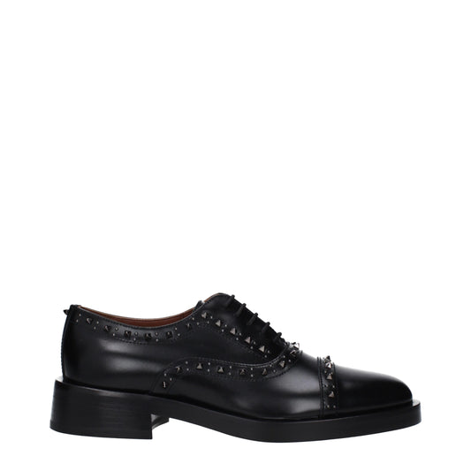 Black Leather Oxfords And Derbies