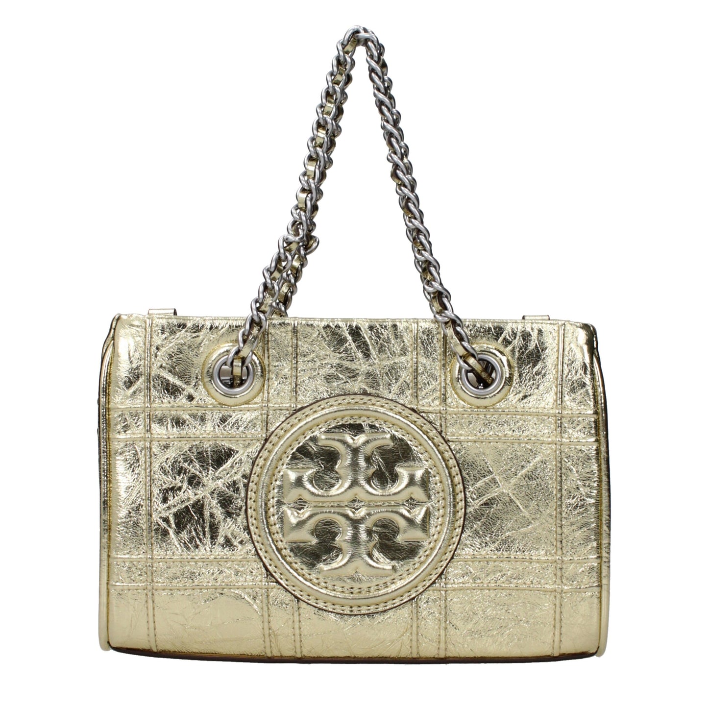 Gold Leather Handbag