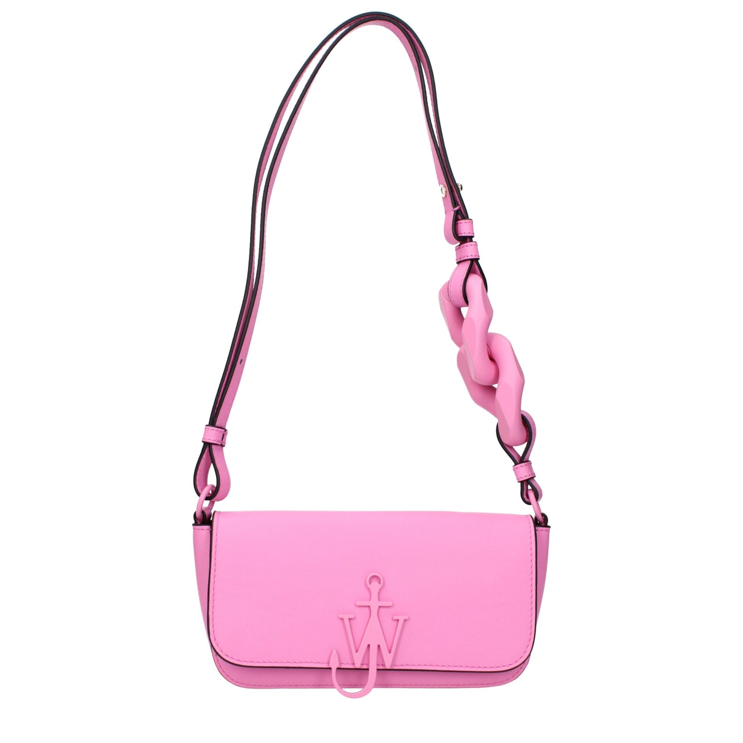 Pink Leather Shoulder Bag