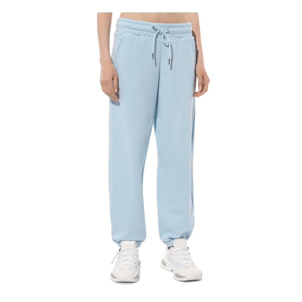 Blue Cotton Women Sweatpant