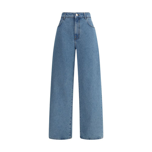 Blue Cotton Relaxed Fit Jeans