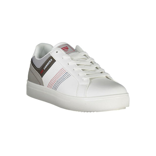 White Polyester Sneaker