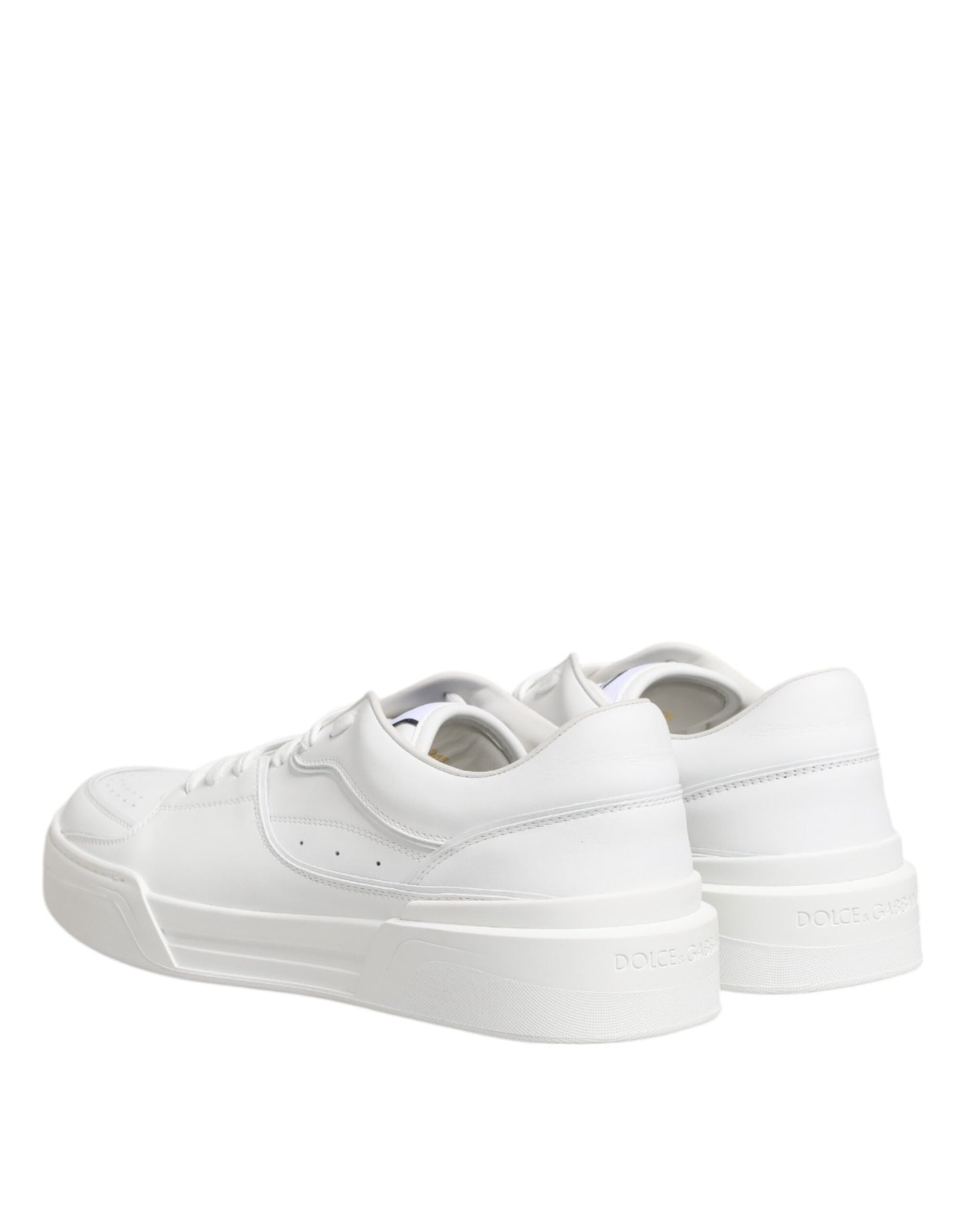 White Miami Leather Low Top Sneakers Shoes